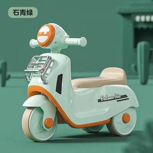 Balance Bike For Toddlers 12 Inch Four Wheel Pedal Free Scooter Milk White Color - Product Image 3