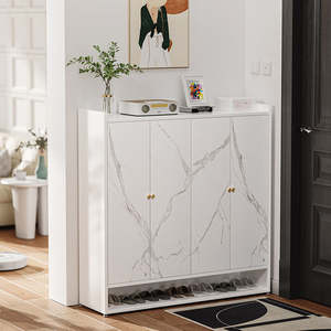 Armoire à chaussures en métal ultra-mince pour porte, rangement de chaussures dans le couloir, boîte à chaussures, <span class=keywords><strong>placard</strong></span>, étagère à chaussures KD avec motif imprimé - Product Image 4