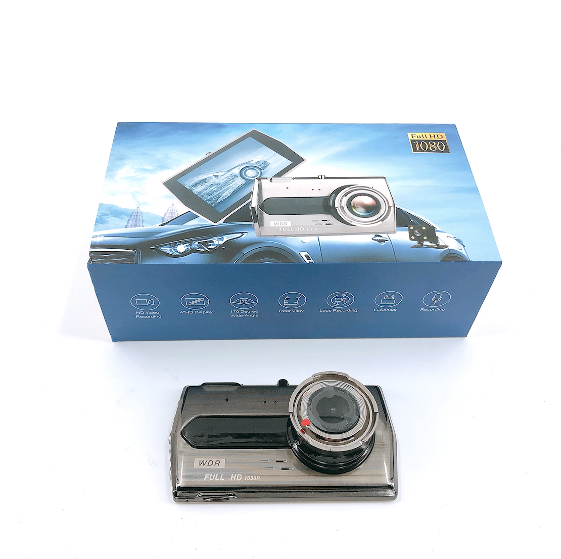 Driving Recorder 4.3 Inch 1080P 720P Dashcam Rearview Dual Cameras Manual Hd Dvr Car Rearview Camera