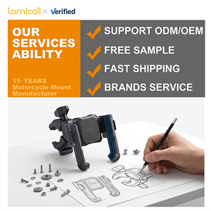 Support de téléphone pour moto Lamicall BP12 à fixation sécurisée, support de vélo à dégagement rapide 1s, pince antidérapante, offre promotionnelle - Product Image 5