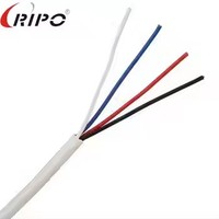 Precio de fábrica RIPO 24AWG UTP/FTP Cable de alarma CCA/Cobre 2/4/6-Core Cables de comunicación de alarma de incendio