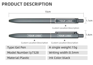 Bolígrafos Promocionales de Plástico, Regalo Publicitario para Empresas, con Ancho de Escritura de 0.5 mm, Logotipo Personalizado - Product Image 5