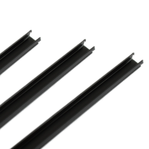 Màu đen <span class=keywords><strong>L</strong></span> hình dạng kênh trang trí <span class=keywords><strong>ABS</strong></span> uPVC PP PE PVC uhmwpe nhựa đùn hồ sơ 6 khe cắm nhựa bìa dải PP - Product Image 5