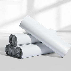 Sacs d'emballage blancs autocollants réglables, personnalisés, épaisseur 0,5 mil, 45x60cm, 100 pièces, pour l'emballage de vêtements de grande taille - Product Image 3