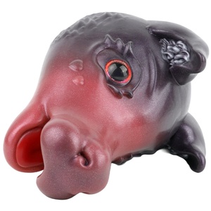 G6625 Masturbador Oral Masculino con Cabeza de Ciervo de Ojos Lindos, Juguete Sexual de Silicona con Boca de Animal, Vagina de Bolsillo, Estimulador de Pene para Hombre - Product Image 3