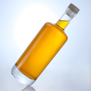 Venta Al Por Mayor, Botella De Vidrio Para Licor Transparente Redonda, Tequila, Brandy, Ron, 500ml, 700ml, 750ml - Product Image 5