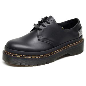 Chaussures habillées pour femmes, design rétro, en cuir véritable, mocassins, escarpins, baskets à plateforme, rehaussantes, élégantes, style preppy - Product Image 1
