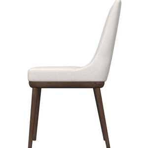 Chaise de salle à manger moderne et confortable pour l'extérieur, avec structure en bois et tissu en coton - Product Image 5