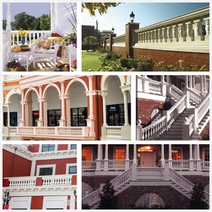 Vente directe d'usine en Chine, balustres décoratifs en polyuréthane de haute qualité, style Ashley, pour l'intérieur et l'extérieur, sécurité garantie - Product Image 2