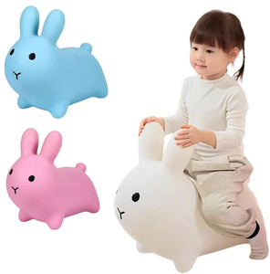 Bebekler için sevimli şişme sıçrama mini-tavşan hazne kabarık hayvanlar atlamalı oyuncak çocuklar için - Product Image 1