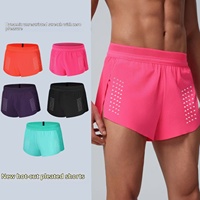 Shorts de sport respirants à séchage rapide pour hommes et femmes, pour marathon, athlétisme, fitness et entraînement