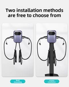 塑料电动汽车充电器外壳2型7KW-22KW电动汽车交流双枪壁箱充电1型2型GBT汽车充电站箱 - Product Image 3
