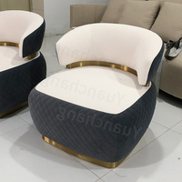 Fauteuil de luxe super moderne en velours de haute qualité, chaise de loisirs rembourrée pour salon, design multifonctionnel, extérieur, hôtel