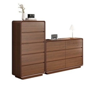 Vintage Style Five Drawer <b>Chest</b> Solid Wood <b>Storage</b> Cabinet For Bedroom Living Room - Product Image 5