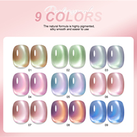 Miss Gooey Vernis à ongles gel magnétique 3D à haute pigmentation, 9 couleurs, TPO sans HEMA, fournisseur en gros, art des ongles