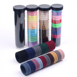 20 pièces avec boîte, élastiques à cheveux pour femmes et filles, nœuds mignons pour enfants, chouchous colorés sans couture, élastiques à cheveux - Product Image 1