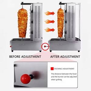 Grill vertical à <span class=keywords><strong>kebab</strong></span>, rôtissoire grecque pour poulet gyros, four à <span class=keywords><strong>kebab</strong></span> turc doner, grill électrique à shawarma en acier inoxydable - Product Image 4
