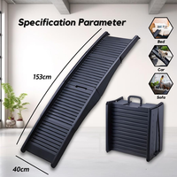Rampe pour chien Pawise, portable, légère, pliable, en plastique, antidérapante, rampe pliable pour animaux de compagnie, rampe pour véhicule, marche, escalier, échelle pour voiture, SUV, camion