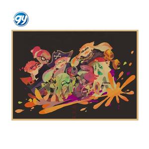 โปสเตอร์อนิเมะ <span class=keywords><strong>Splatoon</strong></span> Spray Fighter สำหรับตกแต่งผนังในร้านอินเทอร์เน็ตคาเฟ่ ห้องเล่นเกมส์  สไตล์เรโทร  ทำจากกระดาษคราฟท์  ภาพวาดติดผนัง  626 - Product Image 5
