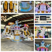Manèges de parc d'attractions Nova Rides B-SR à vendre : Manège Super Robot Bouncing Flyer pour 12 personnes, Manège de saut et de rebondissement