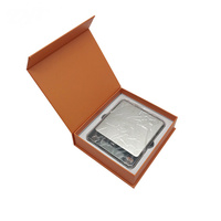Boîte d'emballage en carton à fermeture magnétique, en forme de livre, boîte cadeau avec insertion de mousse pour couteau