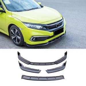 Welta Hot Selling Rear Shovel Bumper Lip Splitter Diffuser ABS Body Kit Protector Spoiler Cover Trim <b>Black</b> <b>Polished</b> Finish for - Product Image 2