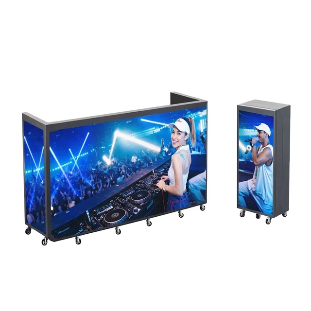 Versatile LED Display Foldable LED DJ Booth for Different Scene Bar Club Party Stage Commercial Activity