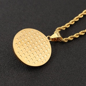 Grande testa di <span class=keywords><strong>leone</strong></span> fresca 18K placcato oro pendente da uomo alla moda <span class=keywords><strong>collana</strong></span> in acciaio inossidabile <span class=keywords><strong>con</strong></span> catena a serpente - Product Image 6