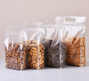 Transparente, feuchtigkeitsbeständige, wiederverwendbare Flachboden-Ziplock-Beutel für Tierfutterverpackungen mit individuellen Druckoptionen - Product Image 5