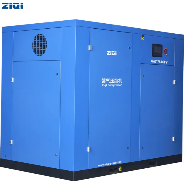 Most Popular 75kw Shanghai Best Compressor Machine with Professional Air End