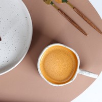 Mug en céramique artistique à succès, 10 oz, encre unique, mug en céramique irrégulier moucheté, tasse à café peinte à la main avec des taches