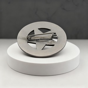 Hot Selling Custom Vergulde Metalen Ambacht 3d Reliëf Zink Legering Metalen <span class=keywords><strong>Badge</strong></span> Moderne Stijl Ster Gravure Reversspeld - Product Image 3