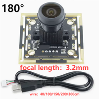 Module sans lecteur de caméra USB 1/2/5 mégapixel Module OV9732 Caméra de reconnaissance faciale HD 720P 60/72/100 /160/180 degrés
