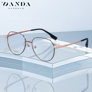 Montures de lunettes Vanda YJ2026 ovales à monture complète en titane léger unisexe - Product Image 1