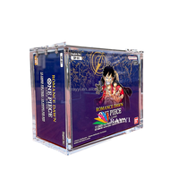 Boîte de protection magnétique en acrylique pour One Piece English Booster Box, résistante aux UV à 98 %, transparente, anti-poussière, pour rangement et présentation de cartes TCG