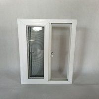 Ventana de vidrio corredizo de vinilo de nuevo diseño personalizado ahorro de energía UPVC para balcón cortina de persiana de pantalla magnética de apertura Horizontal