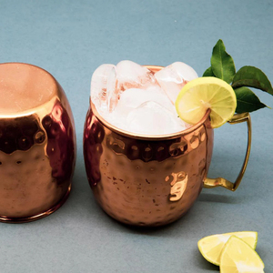 Taza Moscow Mule Premium Moderna de Doble Pared, Ecológica, de Acero Inoxidable Martillado, con Asa, 16 oz, para Cócteles, 9x10 cm - Product Image 4