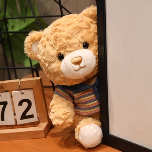 Ours en peluche marin rayé amovible, jouet en peluche doux et moelleux, cadeau d'anniversaire, logo personnalisé, vente en gros - Product Image 4