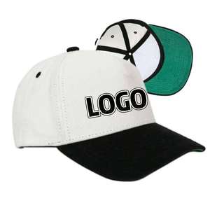 Casquettes de baseball personnalisées 100% coton, casquettes de baseball vintage bicolores de haute qualité, casquettes de baseball à 5 panneaux avec logo personnalisé - Product Image 1