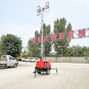 Generador diésel de iluminación de área LED de 4300W con ahorro de energía para torre de mantenimiento de pista de aeropuerto 50/60Hz frecuencia 230V nominal Auto - Product Image 5