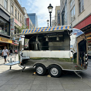 Camion-remorque de cuisine mobile entièrement équipé en acier inoxydable pour barbecue rapide, fumoir et café, idéal pour la vente de repas - Product Image 5