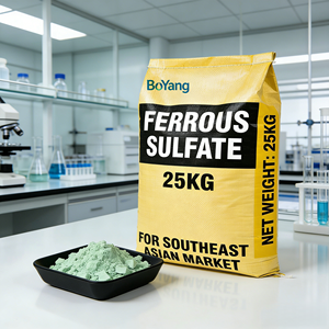 <span class=keywords><strong>Sulfate</strong></span> ferreux <span class=keywords><strong>heptahydraté</strong></span> à faible coût, dissolution rapide, nutriment ferreux, qualité industrielle, haute pureté, 25 kg/sac, agent réducteur - Product Image 4