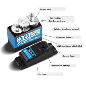 Servo Digital Sin Núcleo Dsservo DS3235PRO, Servo Motor de Engranajes Metálicos de Alta Velocidad IP67 de 35 KG para Piezas de Modelos de Autos <span class=keywords><strong>RC</strong></span> a Escala <span class=keywords><strong>1</strong></span>/<span class=keywords><strong>8</strong></span> <span class=keywords><strong>1</strong></span>/10 - Product Image 3