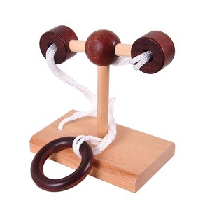 Jeu de Puzzle classique à <span class=keywords><strong>corde</strong></span> en <span class=keywords><strong>bois</strong></span>, Puzzle à anneaux, Solution de <span class=keywords><strong>corde</strong></span> pour adultes/enfants, jouets éducatifs, jouets de déverrouillage - Product Image 4