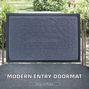 Alfombra Moderna para Entrada de Casa, Antideslizante, Resistente al Polvo y a la Suciedad, con Patrón Geométrico, de Polipropileno - Product Image 2