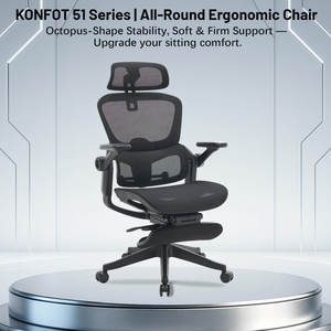 Chaise <span class=keywords><strong>de</strong></span> bureau ergonomique <span class=keywords><strong>de</strong></span> luxe à dossier haut, entièrement en mesh, confortable, pour les personnes <span class=keywords><strong>de</strong></span> grande taille - Product Image 1