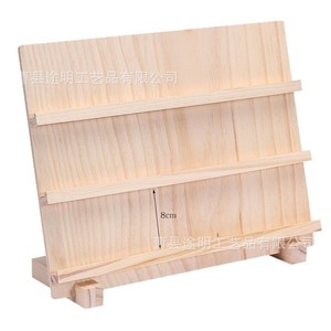 Wooden Earring Display Rack 5 Layers Solid Wood Jewelry Stand <b>Desktop</b> Storage <b>Shelf</b> - Product Image 5