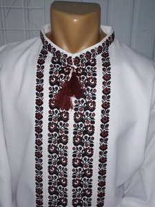 เสื้อเชิ้ตแขนยาวของผู้ชายปกโปโลผ้าปักลายดอกไม้ไซส์ใหญ่พิเศษออกแบบได้ตามต้องการ - Product Image 3