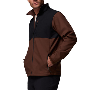 Veste de sport respirante pour homme avec col montant et logo personnalisé, faible MOQ, vente en gros, polyester/nylon - Product Image 3