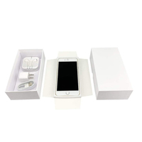 Boîte d'emballage rigide écologique en matériaux recyclés de luxe blanche sur mesure pour accessoires de téléphone portable avec couvercle et fond